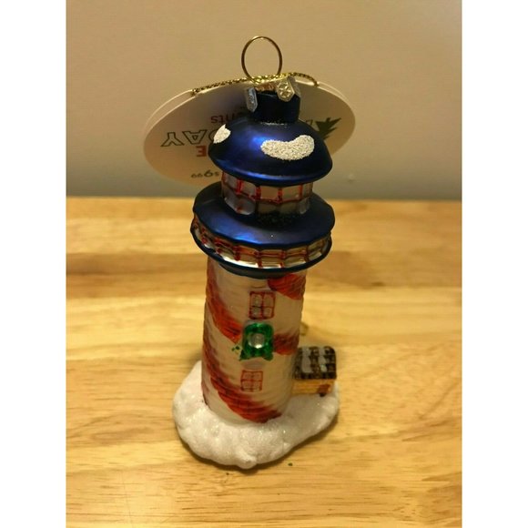 New Christmas Tree Glass Painted Ornament, Holiday - Picture 4 of 5